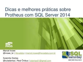 dicas e melhores pr ticas sobre protheus com sql server 2014