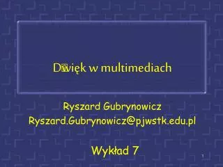 d wi k w multimediach