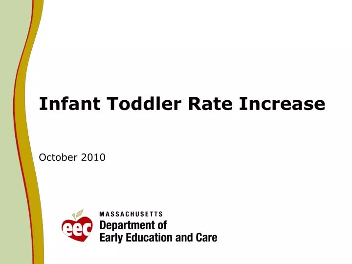 infant toddler rate increase october 2010