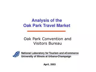 Analysis of the Oak Park Travel Market