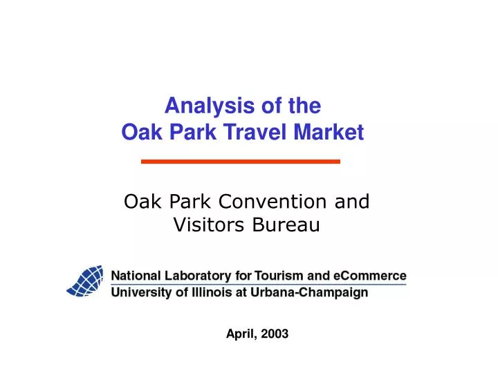 analysis of the oak park travel market