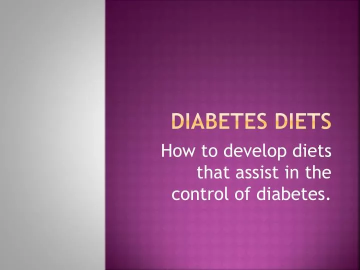 diabetes diets
