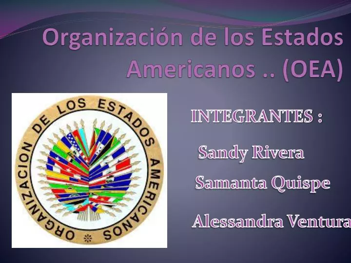 organizaci n de los estados americanos oea