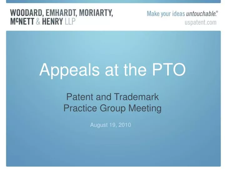 appeals at the pto