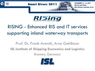 RISING - Enhanced RIS and IT services supporting inland waterway transports