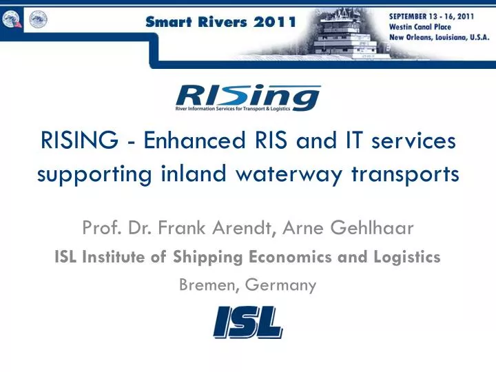 rising enhanced ris and it services supporting inland waterway transports