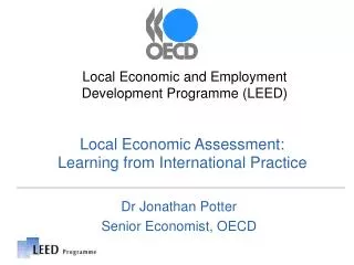Local Economic Assessment: Learning from International Practice