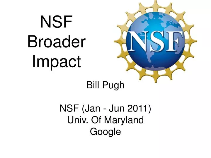 nsf broader impact