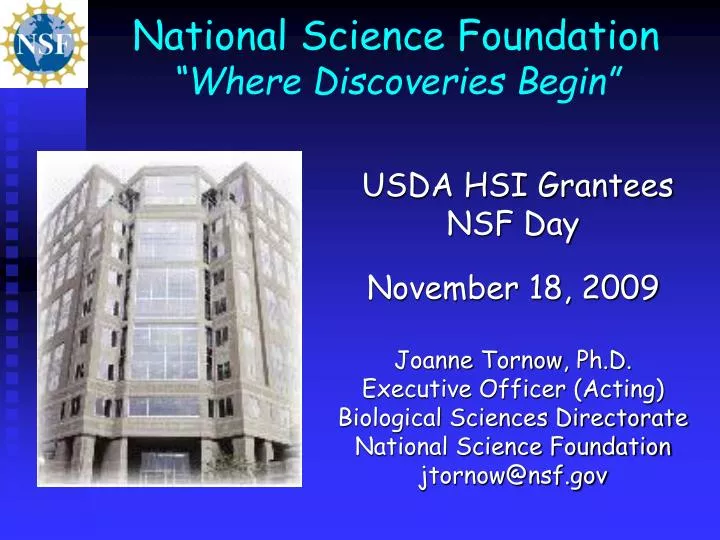 national science foundation where discoveries begin