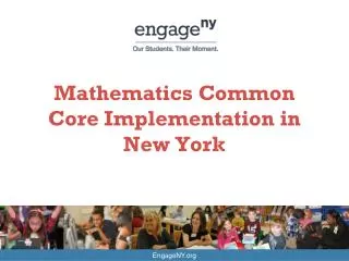 Mathematics Common Core Implementation in New York