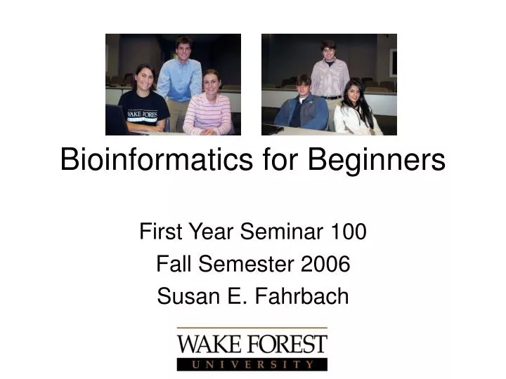 bioinformatics for beginners