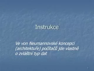 instrukce