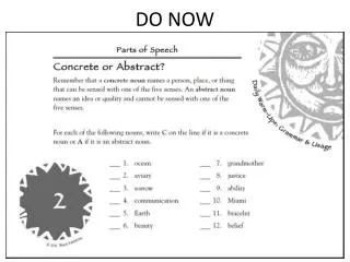 do now