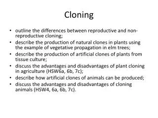 Cloning