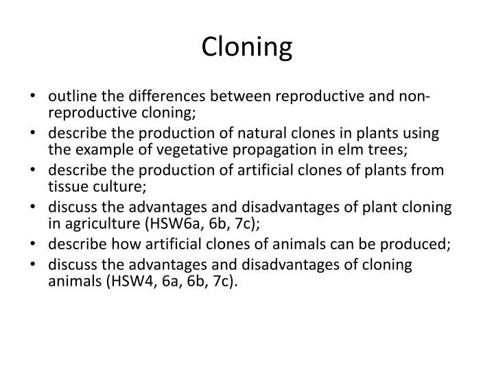 cloning