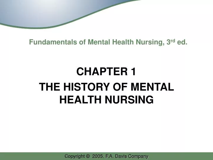 fundamentals of mental health nursing 3 rd ed