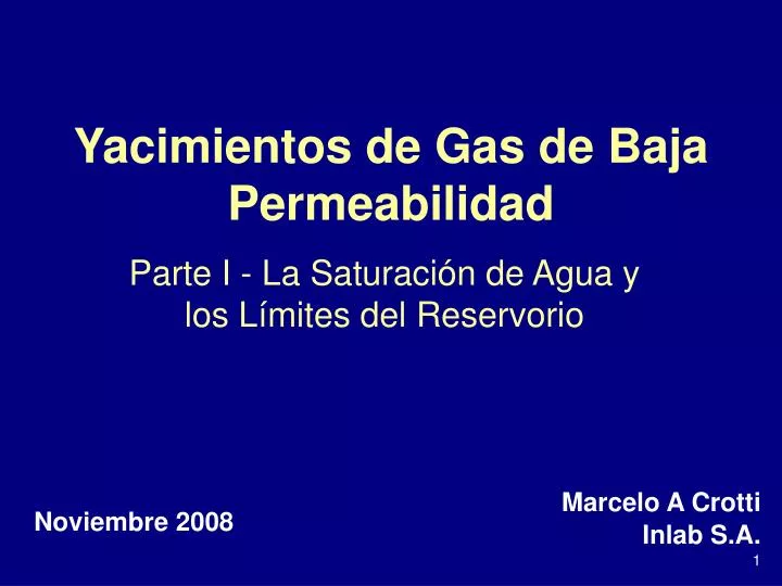 yacimientos de gas de baja permeabilidad
