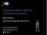 Embedded systems with the .NET Micro Framework - slide 1