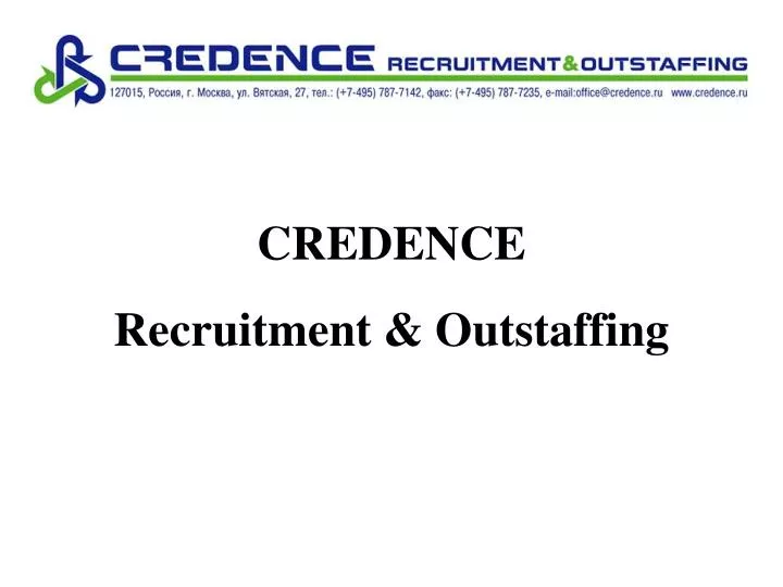 credence recruitment outstaffing