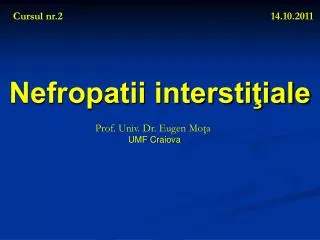 nefropatii intersti iale