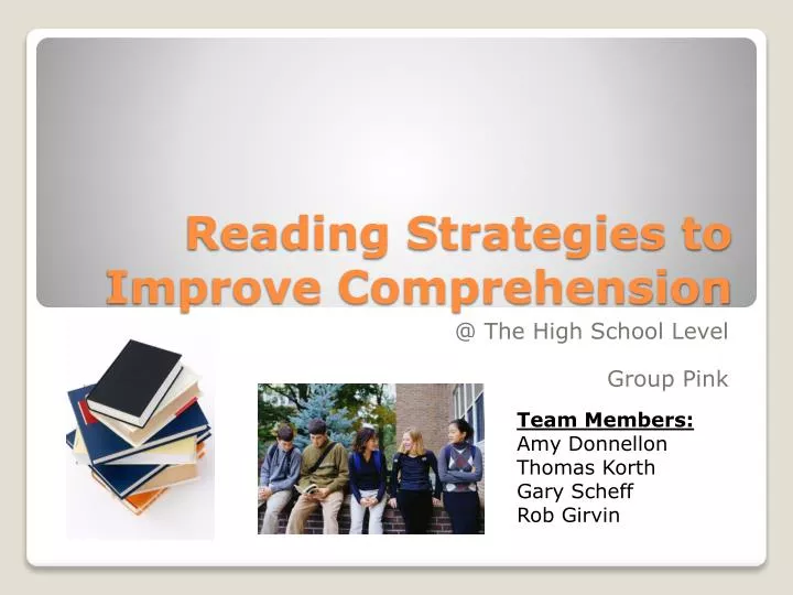 reading strategies to improve comprehension