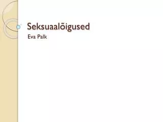 seksuaal igused
