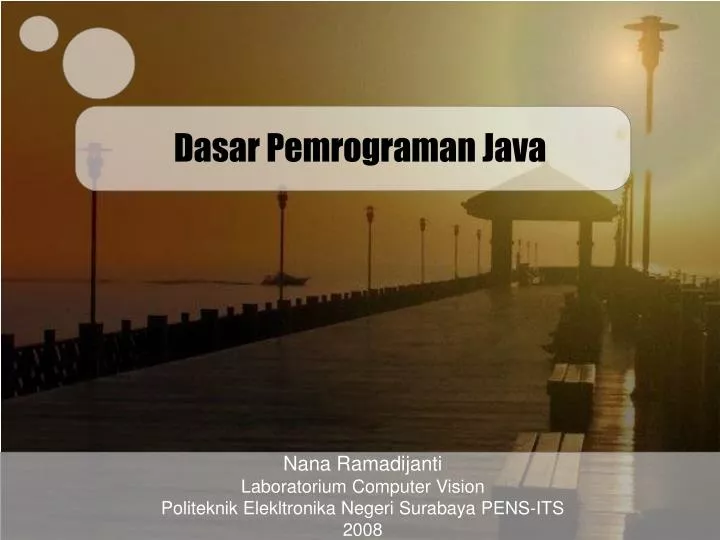 dasar pemrograman java