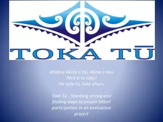 Ahakoa Akina a tai, Akina a hau P?r? ki te toka ! He toka t? , toka ahuru