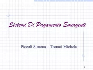 sistemi di pagamento emergenti