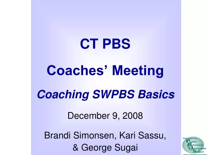 ct pbs coaches meeting coaching swpbs basics