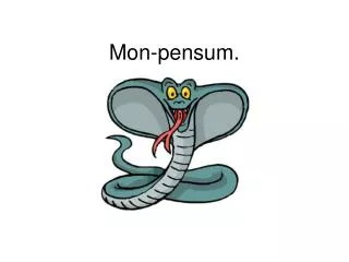 mon pensum