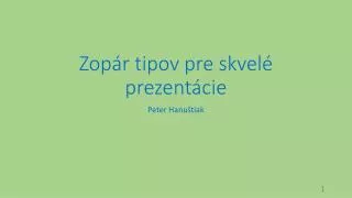 zop r tipov pre skvel prezent cie