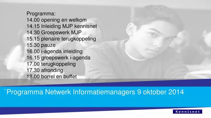 programma netwerk informatiemanagers 9 oktober 2014