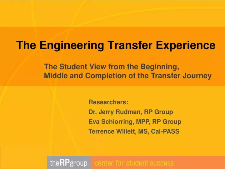 the engineering transfer experience