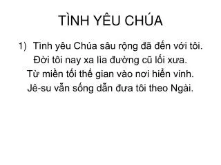 t nh y u ch a
