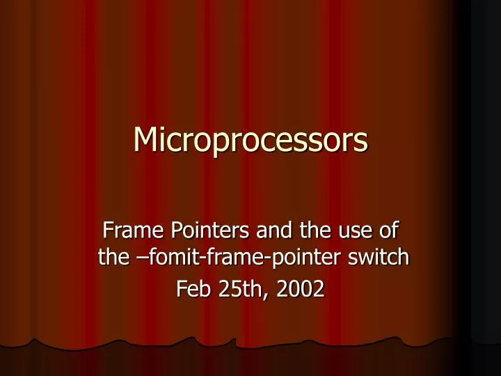 microprocessors