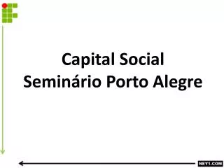 capital social semin rio porto alegre