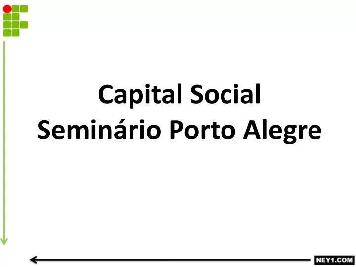 capital social semin rio porto alegre