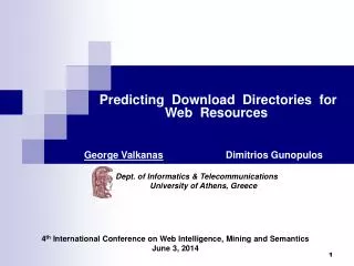 Predicting Download Directories for Web Resources