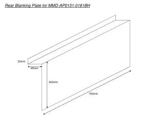 Rear Blanking Plate for MMD-AP0151-0181BH