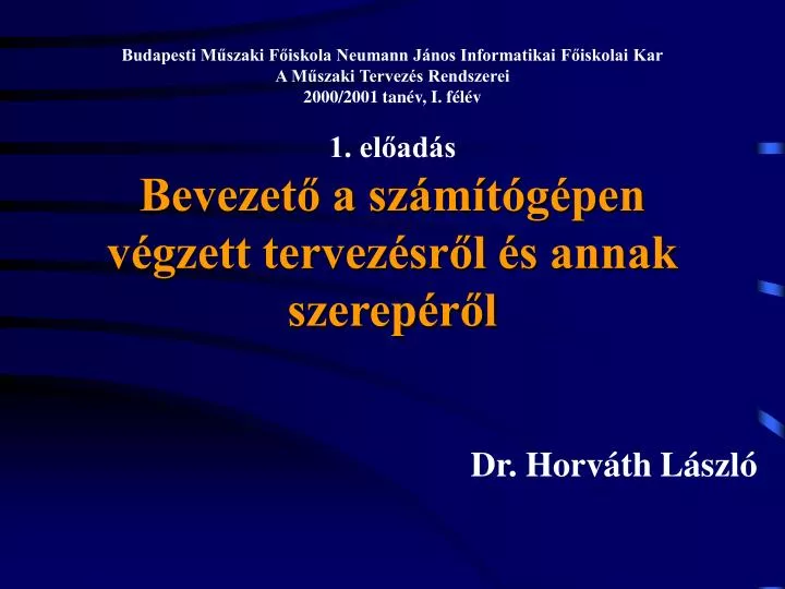 dr horv th l szl