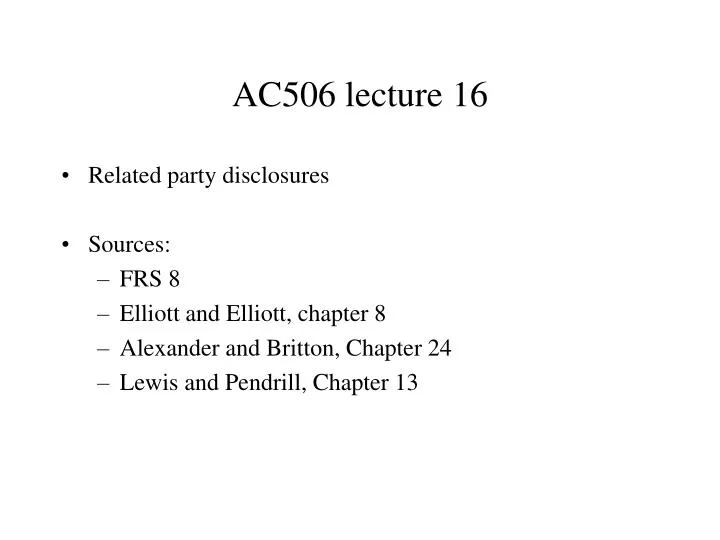 ac506 lecture 16