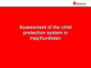 Assessment of the child protection system in Iraq/Kurdistan