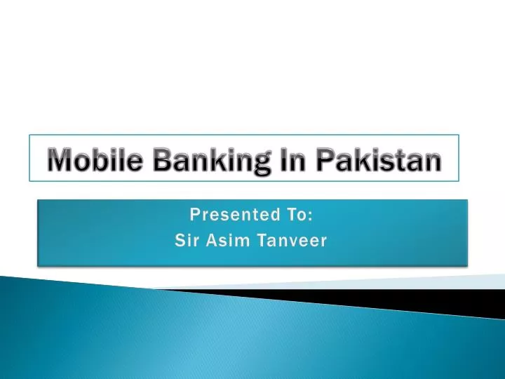 mobile banking in pakistan