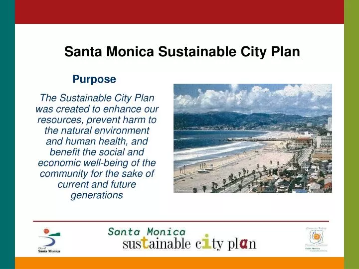 santa monica sustainable city plan