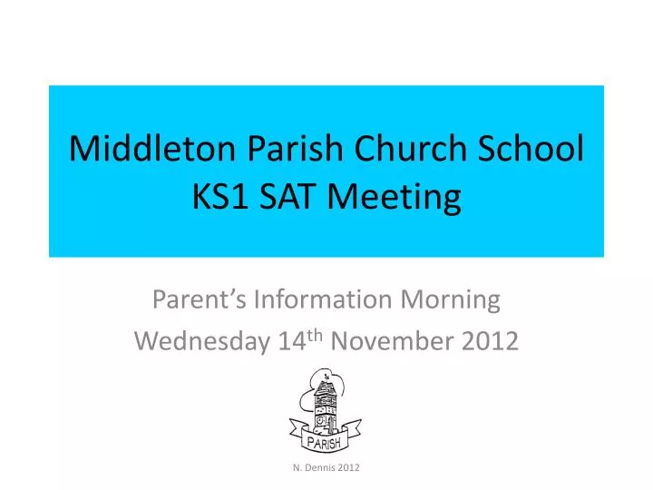 middleton parish church school ks1 sat meeting