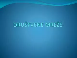 dru tvene mre e