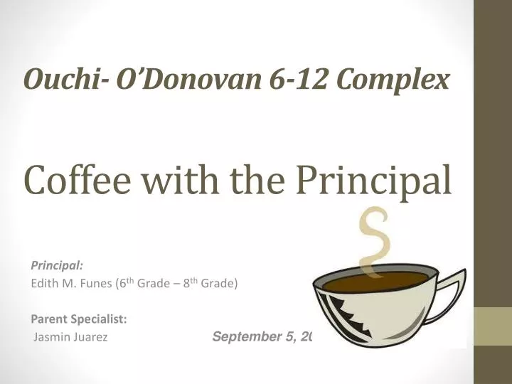 ouchi o donovan 6 12 complex coffee with the principal