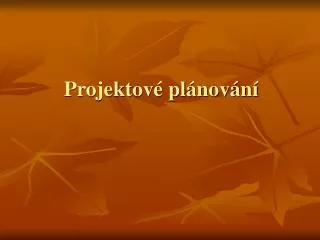 projektov pl nov n