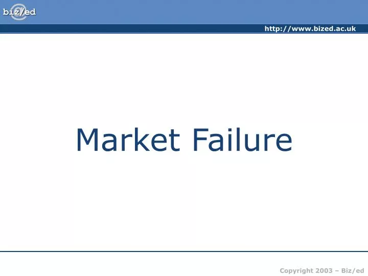 market failure